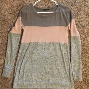 Gray, pink, heather Gray sweater